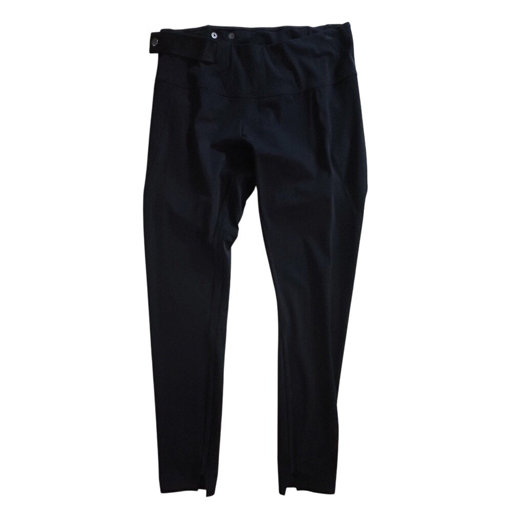Aday Crop + Roll Black Legging w/Adjustable snaps - size‎ small